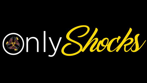 6 Inch Only Shock Stickers (white)
